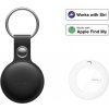 Bluetooth lokalizačný čip MiLi MiTag – smart lokátor s koženou kľúčenkou, čierna (MI-HD-P16-BK)