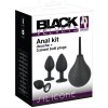 Black Velvets Anal Kit Silicone Douche + 3 Jewel Butt Plugs
