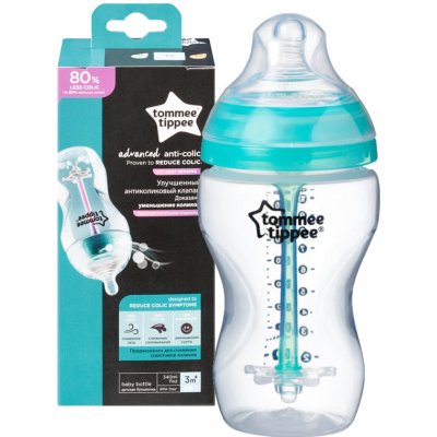 Tommee Tippee Fľaša Advanced anti colic tyrkysová 340ml