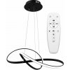 Toolight - LED závesné svietidlo APP395-CP + diaľkové ovládanie, čierna, OSW-06911