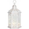 Lampáš MagicHome Vianoce Morocco, 30 mLED, čierny, 3xAAA, plast, časovač, 18x15x32 cm