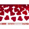 PartyDeco Vystrelovacie konfety Srdcia červené 80 cm
