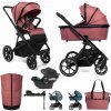 MUUVO SET Kočík 4v1 Slick 2.0 set Light grey + CYBEX Aton B2 i-Size + základňa VP-F188563