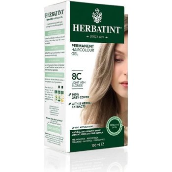 Herbatint permanentná farba na vlasy svetlo popolavá blond 8C 150 ml