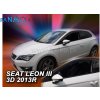 Deflektory - protiprievanové plexi Seat Leon 3D 2013 - 2020