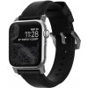 Nomad kožený remienok pre Apple Watch 42/44/45 mm - Traditional Black/Silver Hardware NM1A41ST00