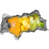 Nálepka 3D diera samolepiaca Ovocie a zelenina 95x73 cm