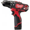 MILWAUKEE M12 BPD-202X Akumulátorový vŕtací skrutkovač s príklepom (2x2,0 Ah) 4933446045