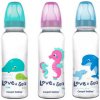 Canpol babies fľaštička s potlačou Love & Sea tyrkysová 250 ml