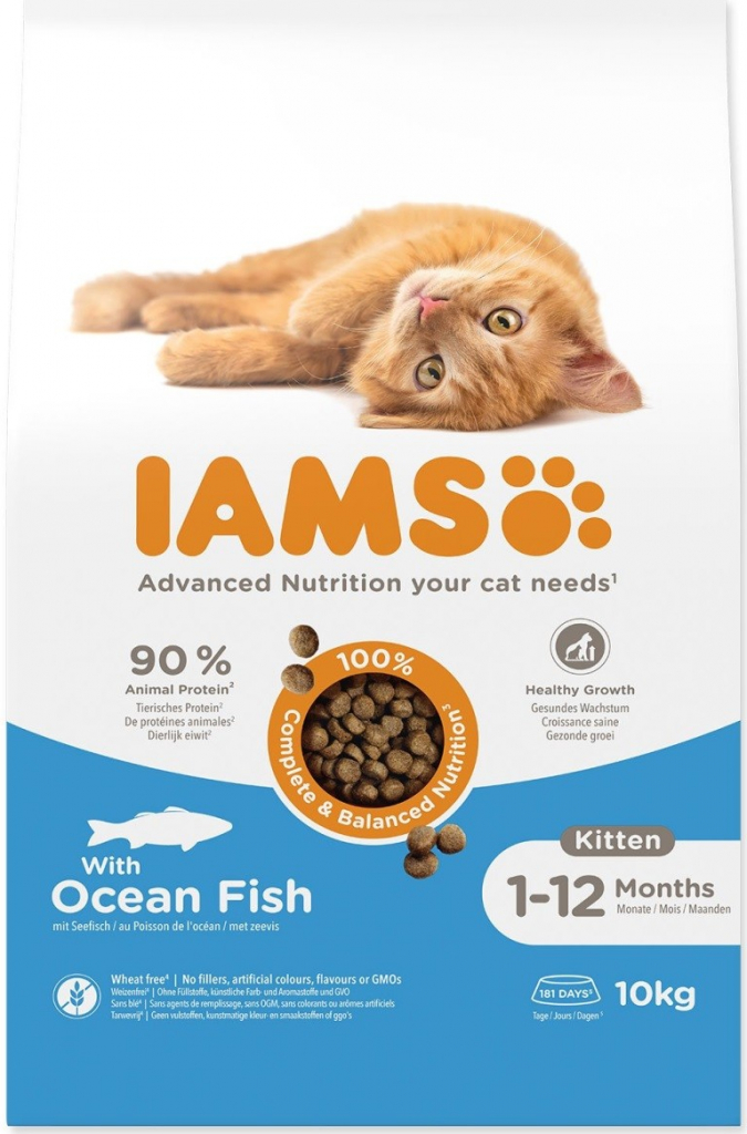 IAMS Cat Kitten Ocean Fish 10 kg