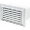 VENTS Vetracia mriežka so sieťkou 120 x 60 mm biela
