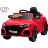 Ramiz Elektrické autíčko Audi RS Q8 2.4G vstupy MP3 AUX USB Eva kolesá kožené sedlo červená