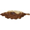Drevená misa v tvare listu