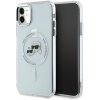 Karl Lagerfeld IML K&CH Heads Metal Frame MagSafe Zadní Kryt pro iPhone 11 Transparent KLHMN61HLSKCH