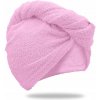 Turban na hlavu TEXTILOMANIE bavlna ružový