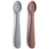 Mushie Silikónová sada lyžičiek Stone