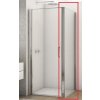 Ronal DIVERA bočná stena pre sprchové dvere 90x200cm sklo Číre profil Chróm D22F10905007