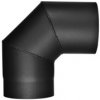 Dymové koleno Čierne Ø160mm 90°