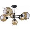 Keter Lighting | Prisadený luster MONDE BLACK 6xE27/60W/230V | KE0015