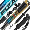 TREKINGOVÉ PALICE FIZAN COMPACT 4 WATER GREEN 51-130 cm ĽAHKÉ NA HORY