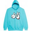 Koza Bobkov mikina Disney hands Real Turquoise M