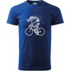 Cyklo kostra - Klasické pánske tričko vyššej gramáže - XS ( Kráľovská modrá )
