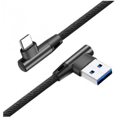 Gembird CC-USB2J-AMLCML-1M nabíjací USB-C (M) na USB 2.0 (M), pravouhlé konektory, opletený, 1m, džínsovina