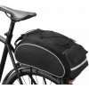 Taška na bicykel na zadný nosič čierna 15L