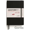 Leuchtturm 1917 Týždenný plánovač v tvrdej väzbe 2025/2026 18M EN A5 čierny