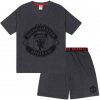 Manchester United pánské pyžamo krátké tm.šedé
