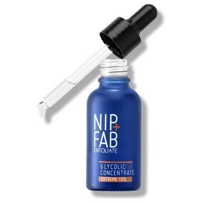 NIP + FAB Glycolic Fix Extreme 10% Concentrate - Nočné pleťové sérum 30 ml