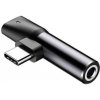 Baseus CATL41-01 Rozbočovač USB-C/3.5mm, černý