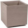 Lamela Kvetináč z plastu Karo Eco Wood latte doska 40 cm 891