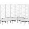 Kvetináč plast biely VidaXL 160 cm x 120 x 142 cm