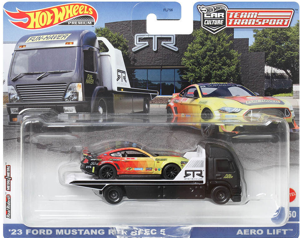 Hot Wheels Premium Car Culture Team Transport 23 Ford Mustabf RTR Spec 5