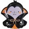 Papierové taniere Halloween - roztomilý Drakula - 23x25 cm