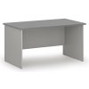 Kancelársky písací stôl PRIMO GRAY, 140x80 cm, sivá/grafit
