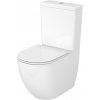 Cersanit Remo kompaktné wc s voľne opadajúcou doskou s vírivým splachovaním biela K3030-001