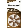 Panasonic baterie do naslouchadel 6ks PR312(PR41)