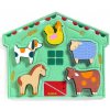 DJECO Reliéfne puzzle – Stodola (Mowy)