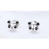 For Silver NÁUŠNICE PANDA - STRIEBRO 925