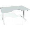 Pracovný stôl Motion Ergo, ZO, 3S, 120x61-128x90 cm, sivá/biela - 1 kus - 1 KS - základné - 60 mesiacov - elektrický polohovateľný - stôl - 90 cm - Hobis - 120 cm - Motion Ergo - 60,5 - 129,5 cm - siv