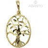Adanito BRP1259G Zlatý prívesok strom života