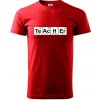 Periodická tabulka - Teacher - Klasické pánske tričko vyššej gramáže - XL ( Červená )