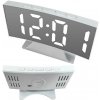 Verk Elektronické zrkadlové hodiny s budíkom a teplomerom