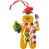 DECOLED Ozdoba na vianočný stromček Perníkový muž, 11 cm, PVC, IP44, vonkajšia