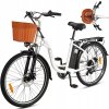 Elektrický bicykel (menej ako 250 W) DYU C6 Biely rám 45 cm oceľ koleso 26 