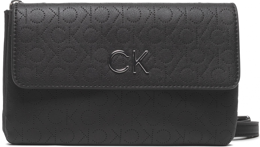 Calvin Klein Re-Lock Dbl crossbody Bag Perf K60K609399 čierna