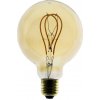 Edison Soft žiarovka, Jantárová LED žiarovka - GLOBUS - 5W, E27, Stmievateľná, 2000K