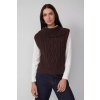 Dámska pletená vesta s.OLIVER 2168118 8945 Farba: hnedá, Veľkosť: 36